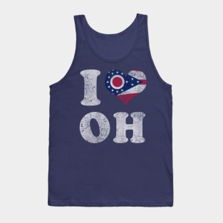 I Heart Flag of Ohio Tank Top